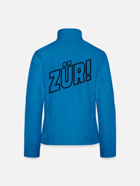 Zurich - Veste en tissu softshell Femme - bleu clair - Dos