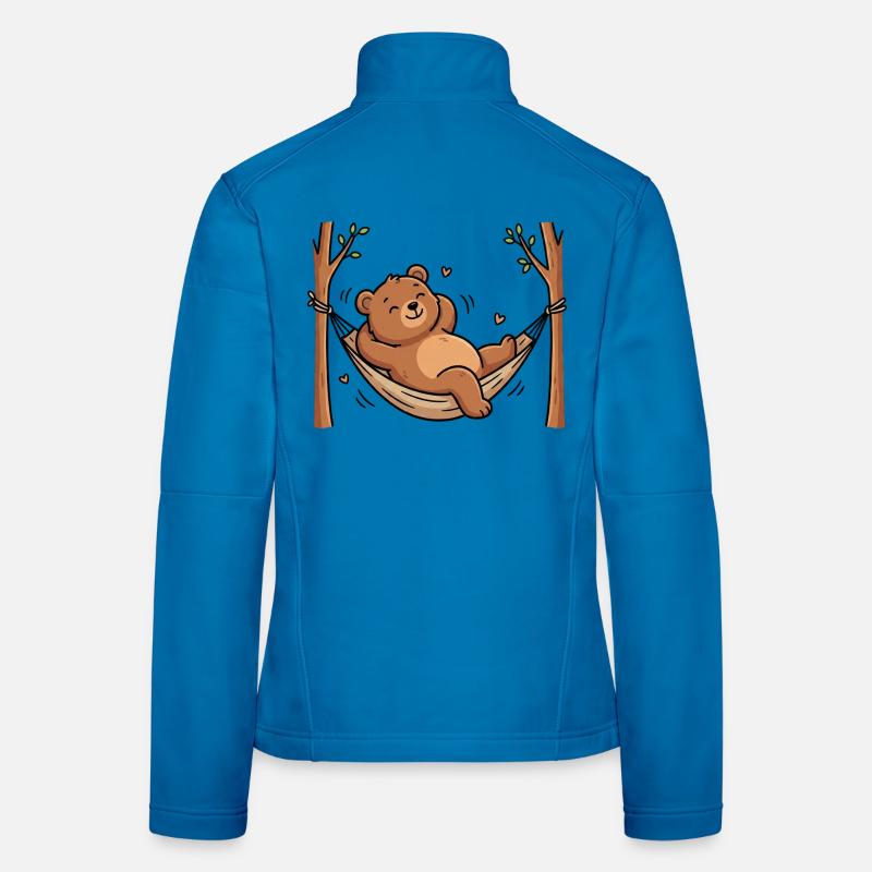 Bear in hammock Women's Softshell Jacket