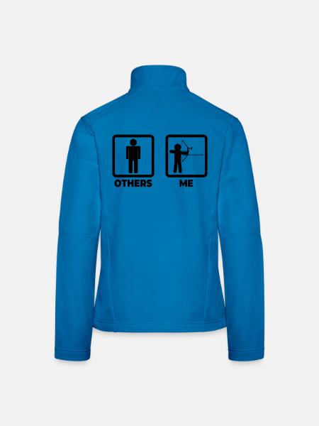 Archer drôle - Veste en tissu softshell Femme - bleu clair - Dos