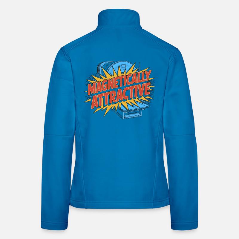 MRI Tech Magnetically Attractive MRI Technologist Women's Softshell Jacket