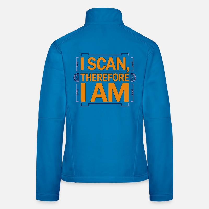 MRI Tech I Scan Therefore I Am MRI Technologist Women's Softshell Jacket