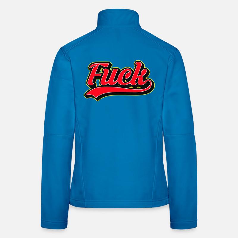 Bold F Word Retro Script Tee Women's Softshell Jacket