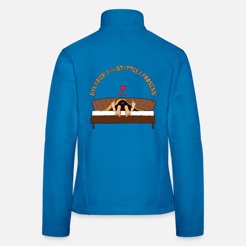 Le processus d’entretien actuel. Veste en tissu softshell Femme