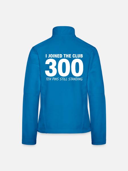 Bowling Dire Drôle 300 - Veste en tissu softshell Femme - bleu clair - Dos