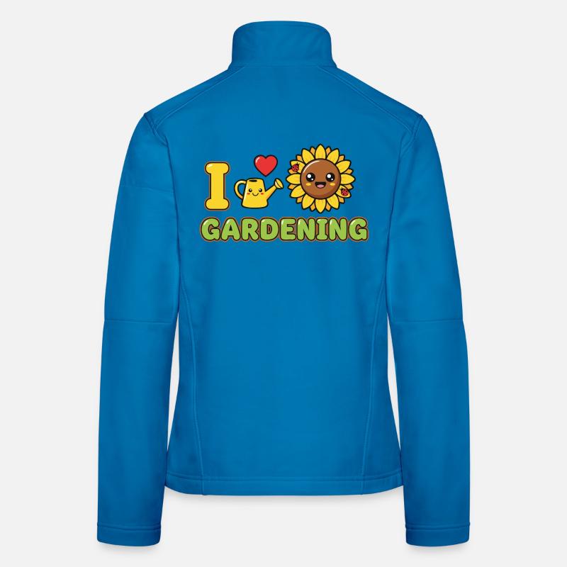 Garten Gärtner Sonnenblume Frauen Softshelljacke