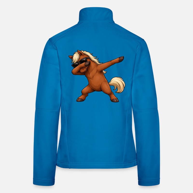 Dabbing Pferd Frauen Softshelljacke