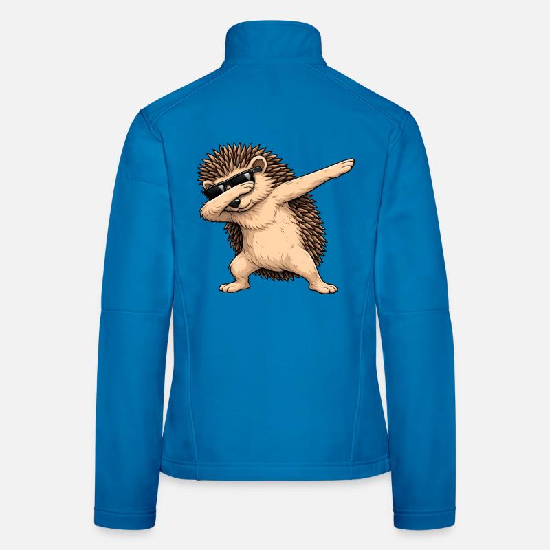 Dabbing Igel Frauen Softshelljacke