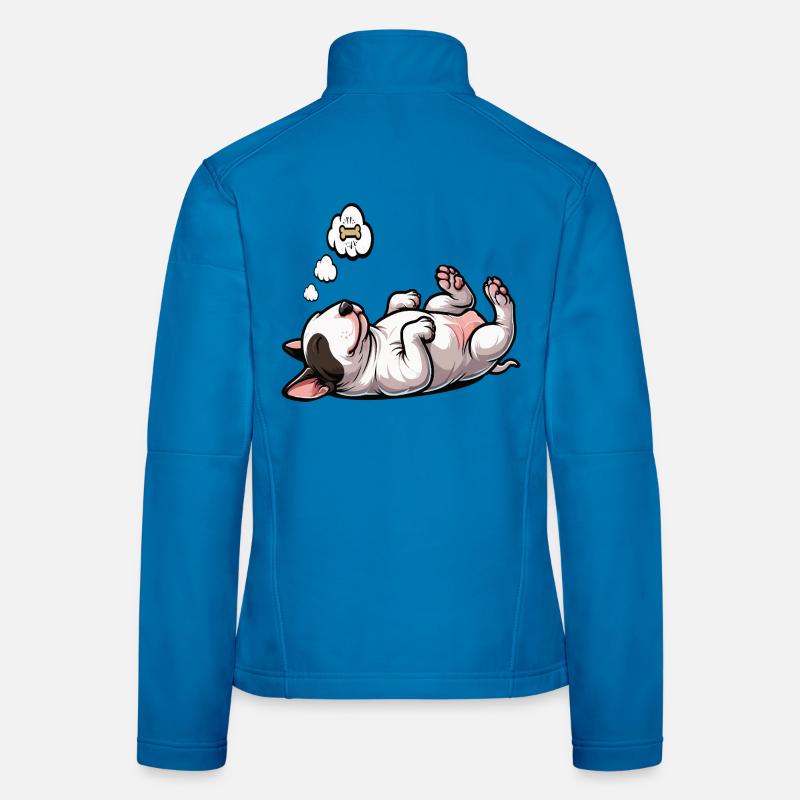 Bull Terrier miniature Bully Bull Terrier Propriétaire Veste en tissu softshell Femme