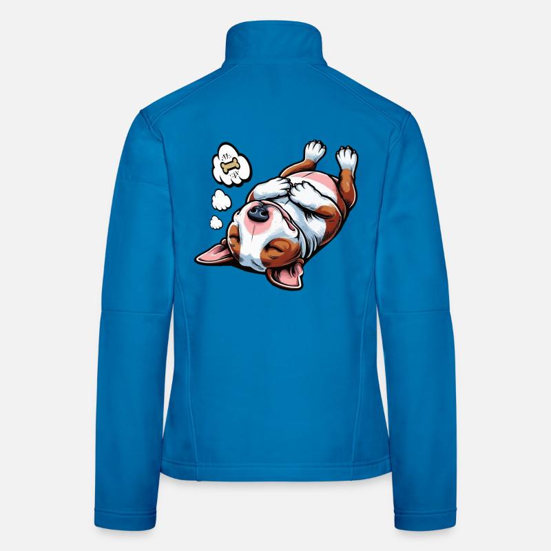Bull Terrier miniature Bully Bull Terrier Propriétaire Veste en tissu softshell Femme