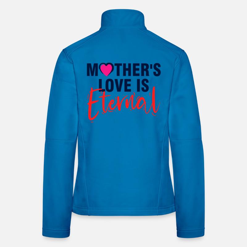 L’amour de la mère est une typographie élégante éternelle Veste en tissu softshell Femme