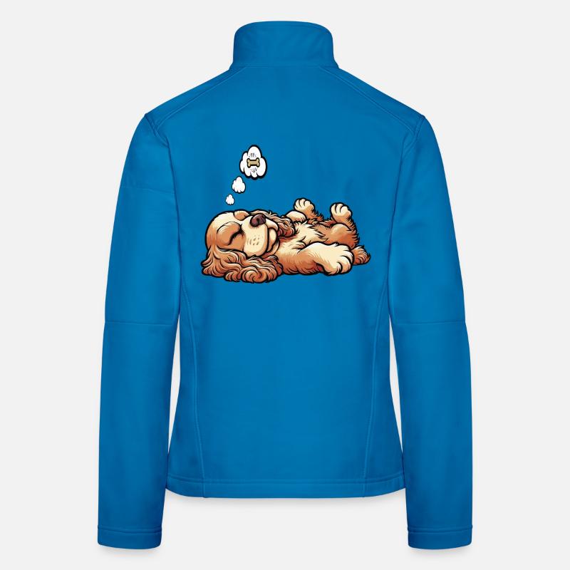 Cocker Spaniel Cocker Chien Cocker Propriétaire de cocker Spaniel Veste en tissu softshell Femme
