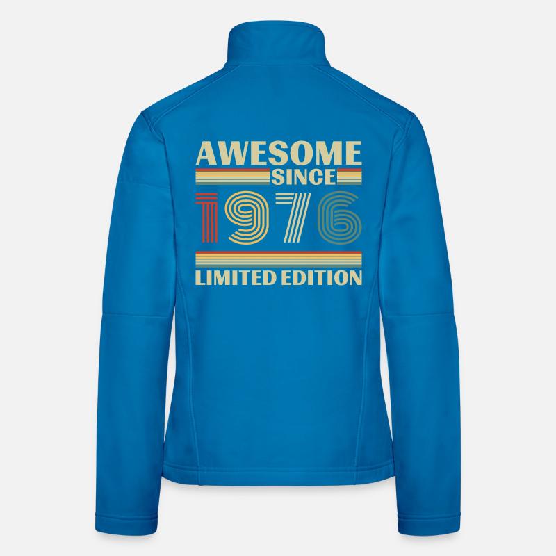 1976 Vintage Retro Geburtstagsgeschenk Frauen Softshelljacke