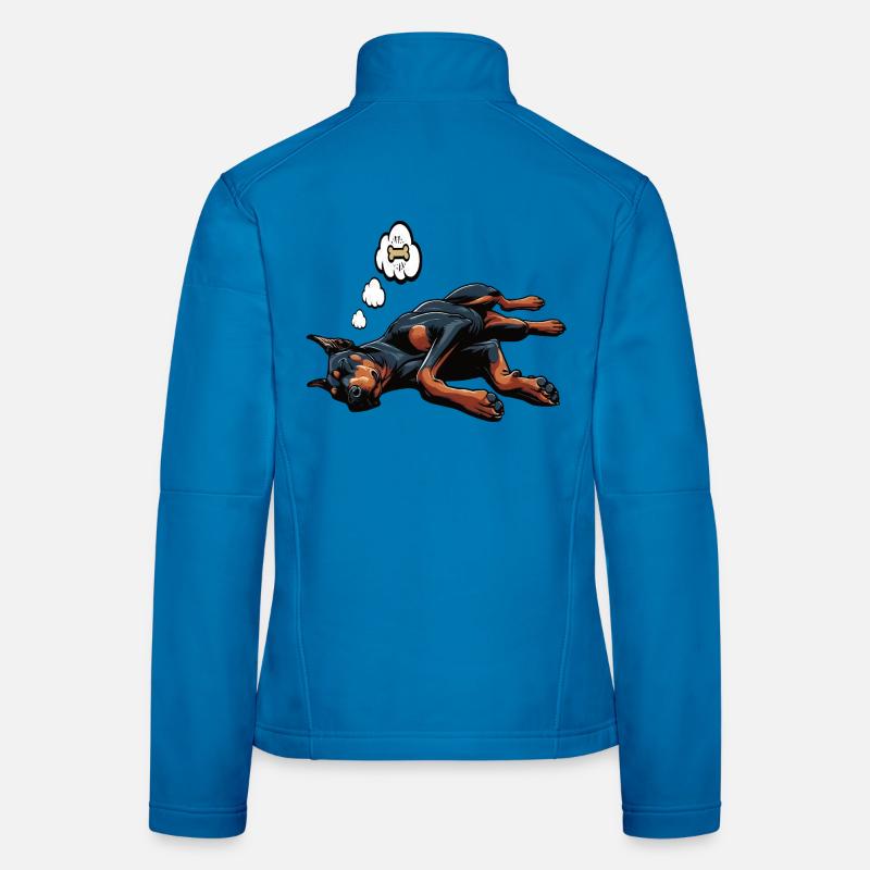 Doberman Doberman Propriétaire Doberman Lovers Veste en tissu softshell Femme