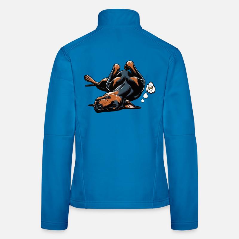 Doberman Doberman Propriétaire Doberman Lovers Veste en tissu softshell Femme