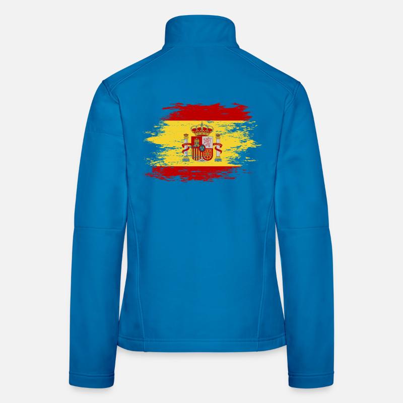 Drapeau de l’Espagne utilisé Veste en tissu softshell Femme