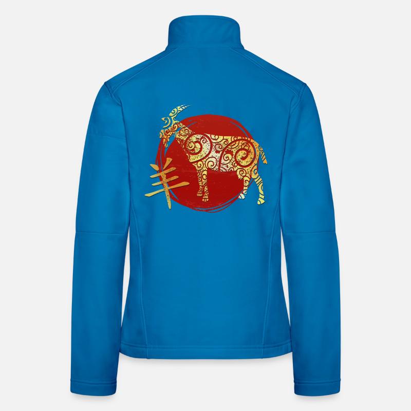 Ziege Chinesisches Tierkreiszeichen Horoskop Frauen Softshelljacke