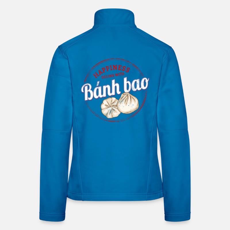 Bánh Bao Dumpling or Baozi Vintage Dumpling Women's Softshell Jacket