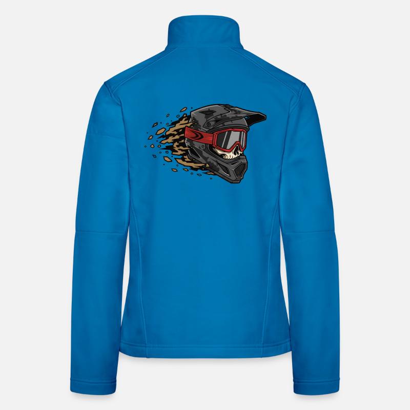 Skull Bicycle VTT VTT Conception de VTT Veste en tissu softshell Femme