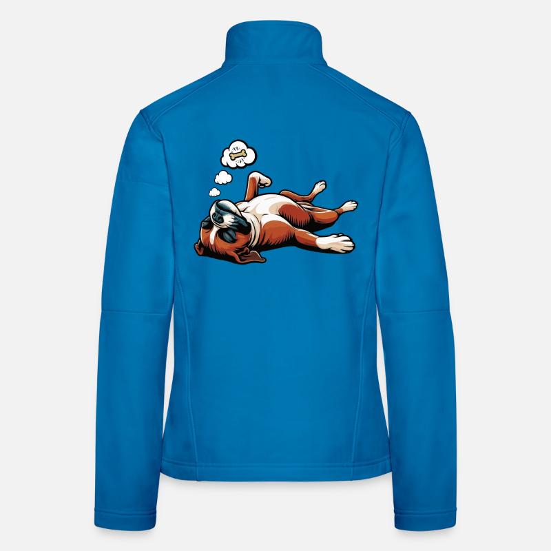 Boxer Boxer Porte-boxeurs Boxer Chien Boxer Propriétaire de boxer Fan boxer Veste en tissu softshell Femme