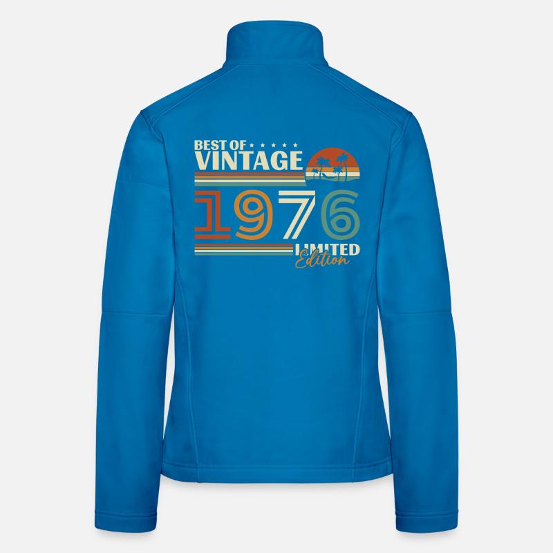 1976 Vintage Retro Geburtstagsgeschenk Frauen Softshelljacke