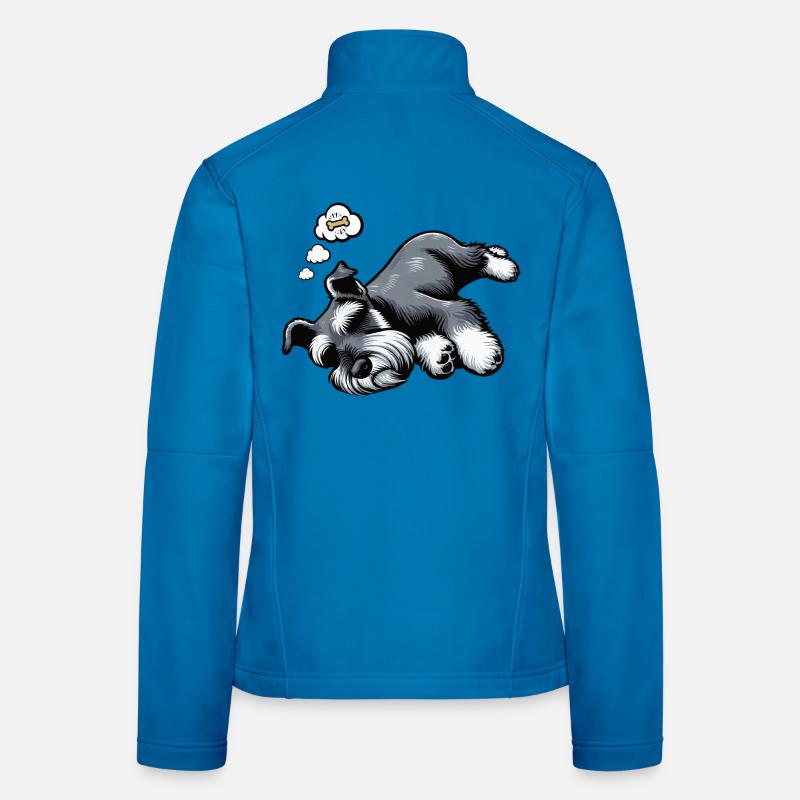 Schnauzer géant Schnauzer Propriétaire de Schnauzer Veste en tissu softshell Femme