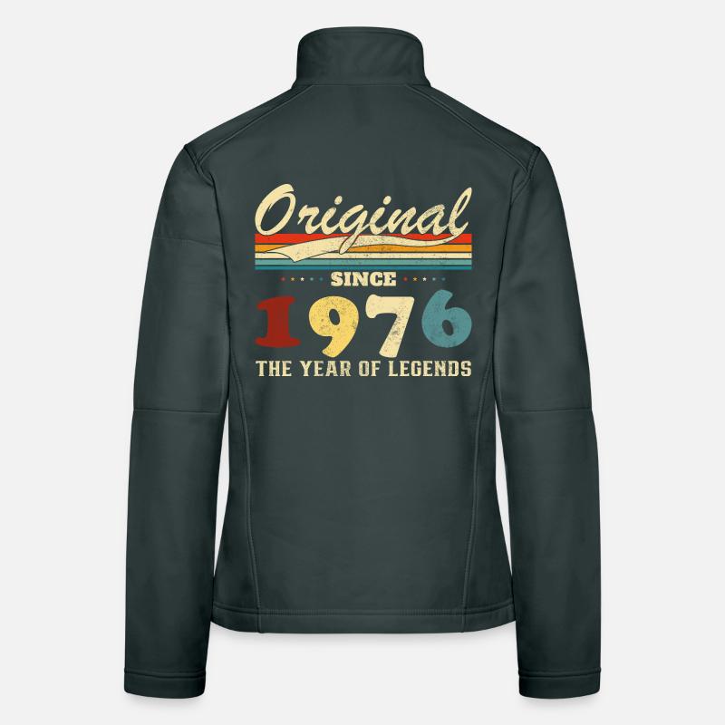1976 Vintage Retro Geburtstagsgeschenk Frauen Softshelljacke