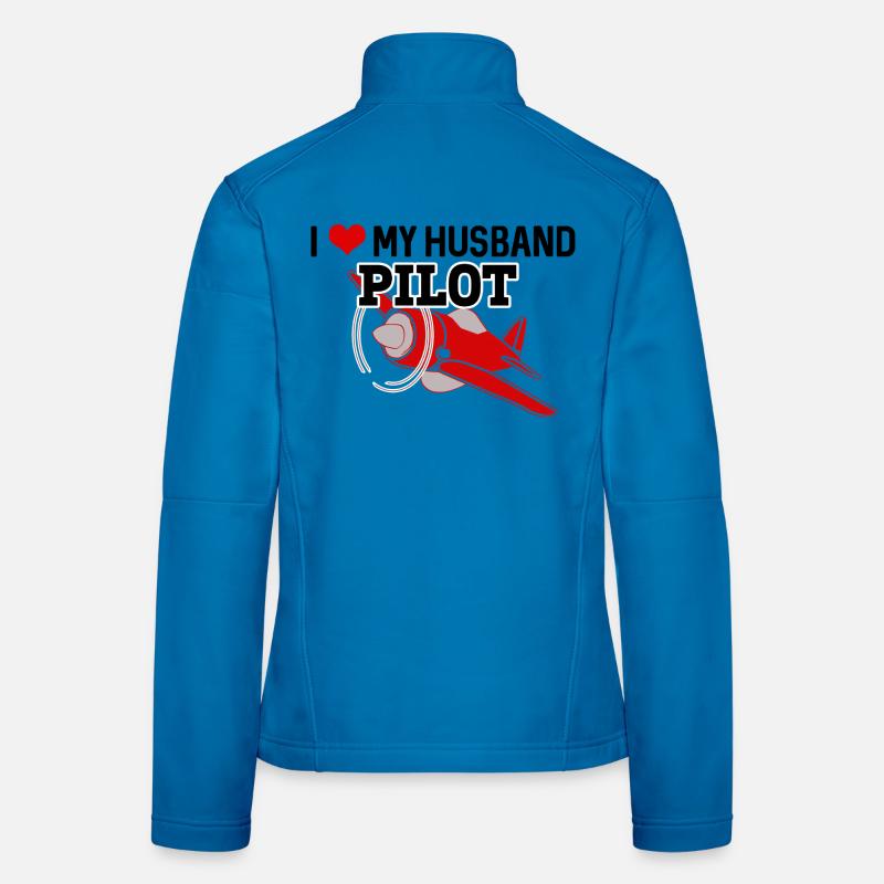 Fière épouse d’un pilote Veste en tissu softshell Femme