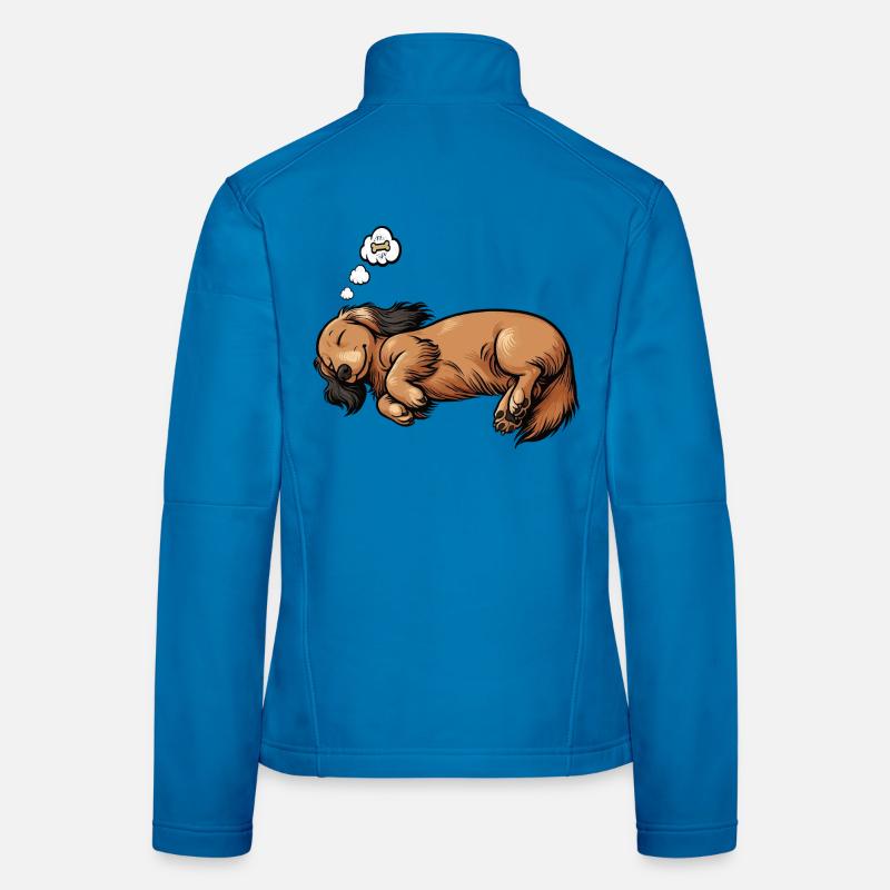 Langhaardackel Dackel Dackelhalter Teckel Tekkel Frauen Softshelljacke