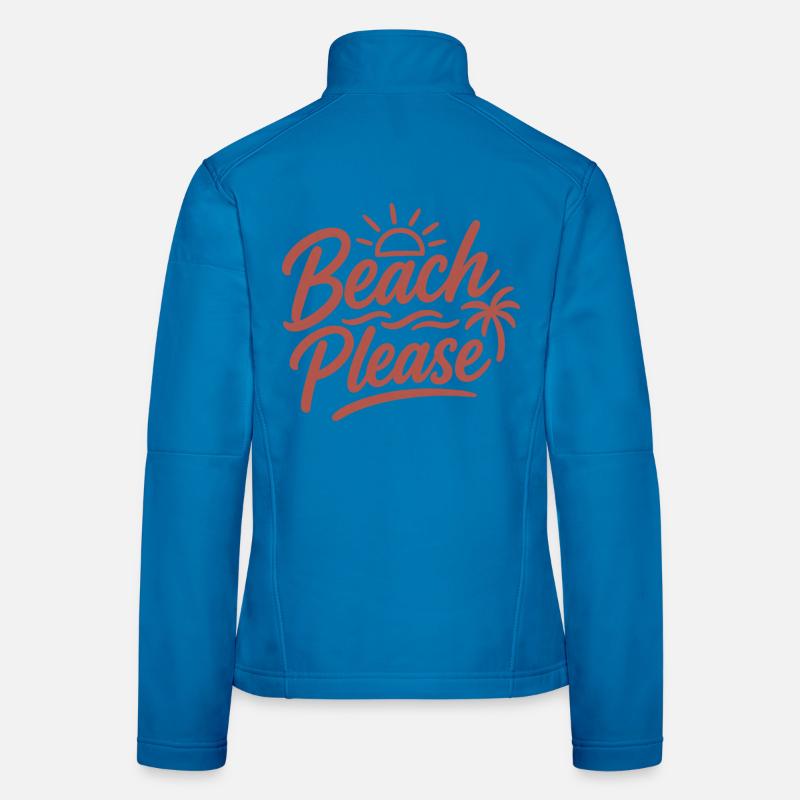 Plage, s’il vous plaît, Sunset Palm Veste en tissu softshell Femme