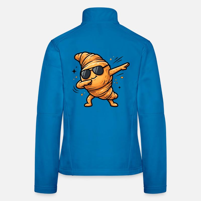 Dabbing Croissant Women's Softshell Jacket