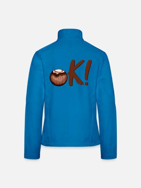 OK Summer Coconut - Women's Softshell Jacket - light blue - Back