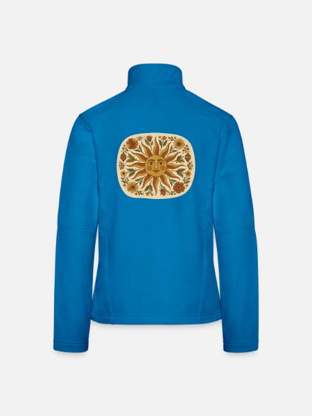 70er Jahre Retro Shirt Geschenk - Frauen Softshelljacke - Lichtblau - Hinten