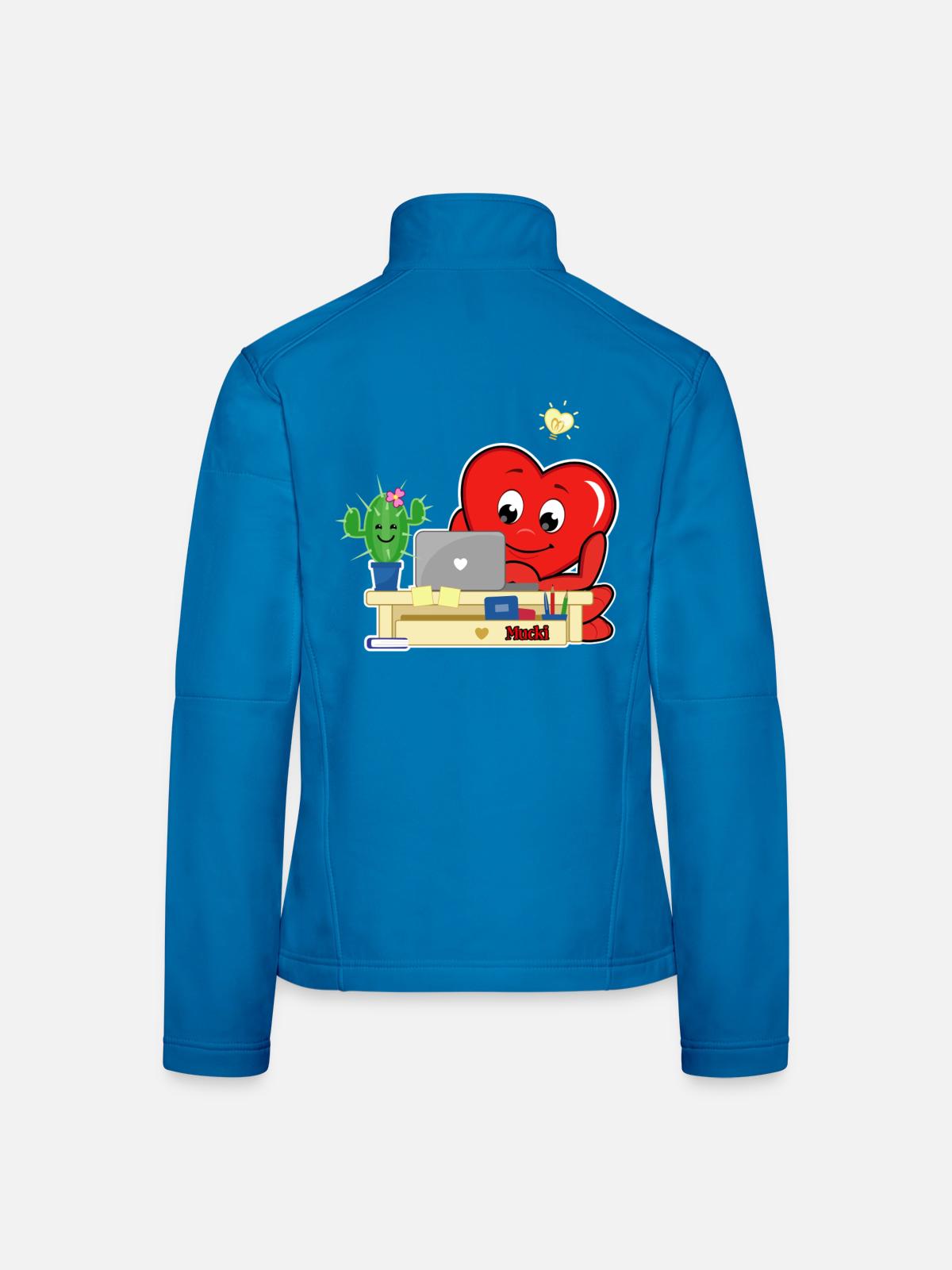 Mucki Home-Office - Frauen Softshelljacke - Lichtblau - Hinten