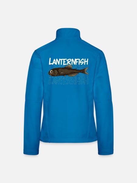 Tiefsee Monster - Laternenfisch - Frauen Softshelljacke - Lichtblau - Hinten