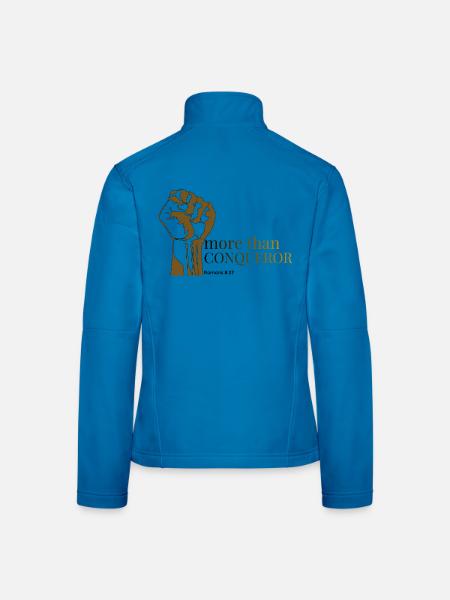 Mehr als nur Eroberer - Frauen Softshelljacke - Lichtblau - Hinten