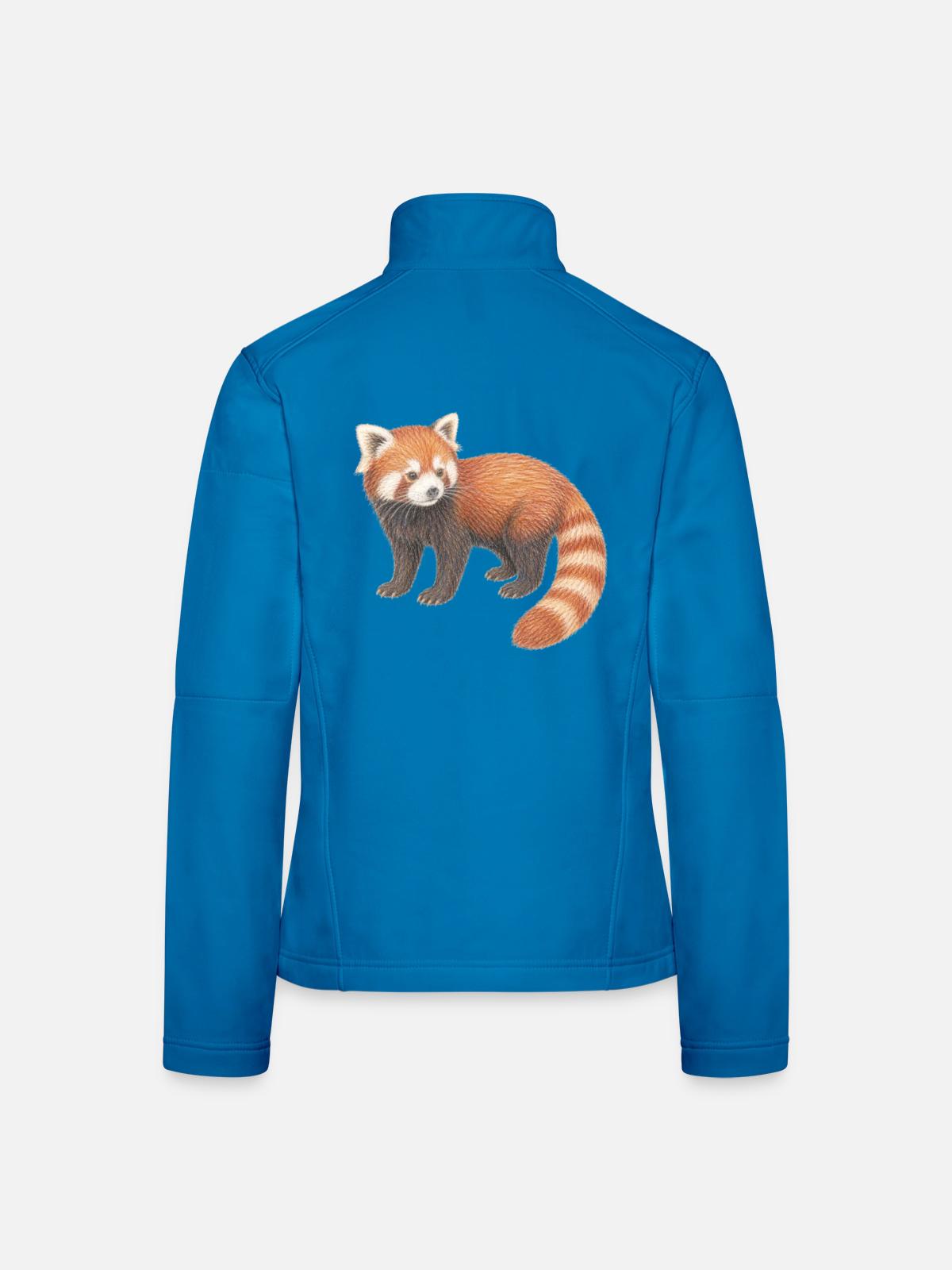 Roter Panda süßes Waldtier - Frauen Softshelljacke - Lichtblau - Hinten
