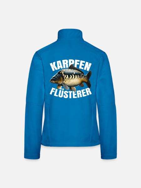 Karpfenangeln - Frauen Softshelljacke - Lichtblau - Hinten