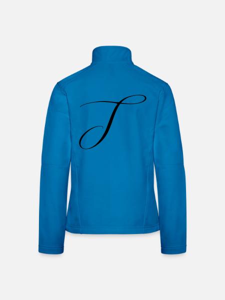 Name mit Anfangsbuchstabe J Julia Jonas Jana Jakob - Frauen Softshelljacke - Lichtblau - Hinten