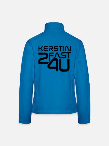 Kerstin - Frauen Softshelljacke - Lichtblau - Hinten