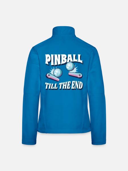  Flipper Flipperautomat Pinballs Arcade Game - Frauen Softshelljacke - Lichtblau - Hinten