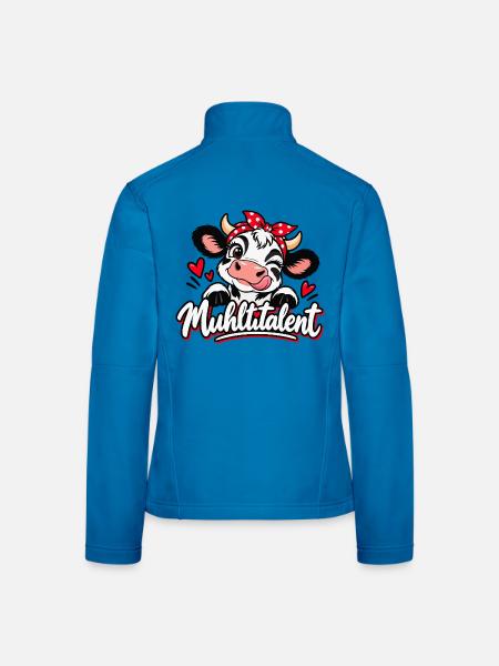 Muhltitalent - Multitalent - Frauen Softshelljacke - Lichtblau