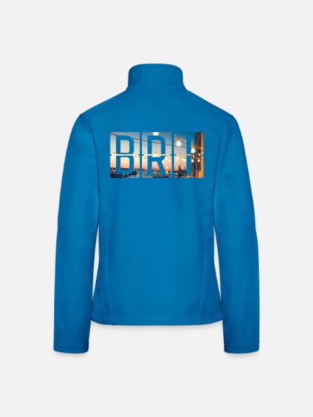 Flughafen Bari BRI - Frauen Softshelljacke - Lichtblau - Hinten
