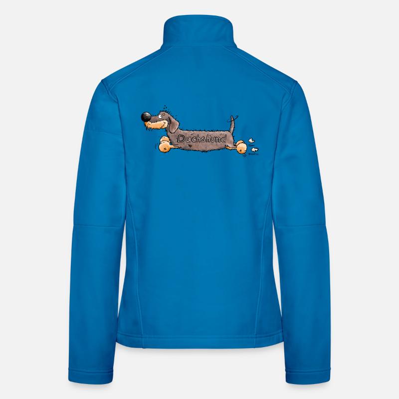 Cute Dachshund - Women's Softshell Jacket - light blue