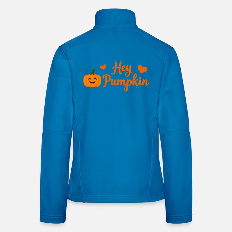 Hey Pumpkin Cute Fall Design Women's Softshell Jacket