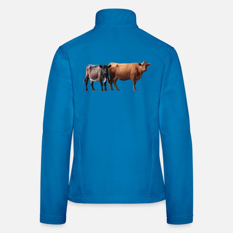 two cows Women's Softshell Jacket