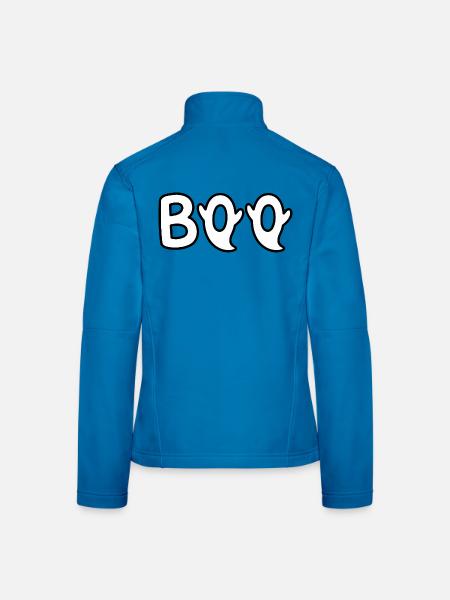 BOO Geister  - Frauen Softshelljacke - Lichtblau - Hinten