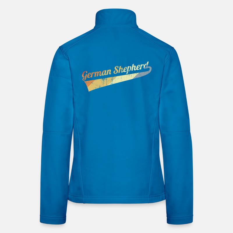 Vintage German Shepherd Women's Softshell Jacket