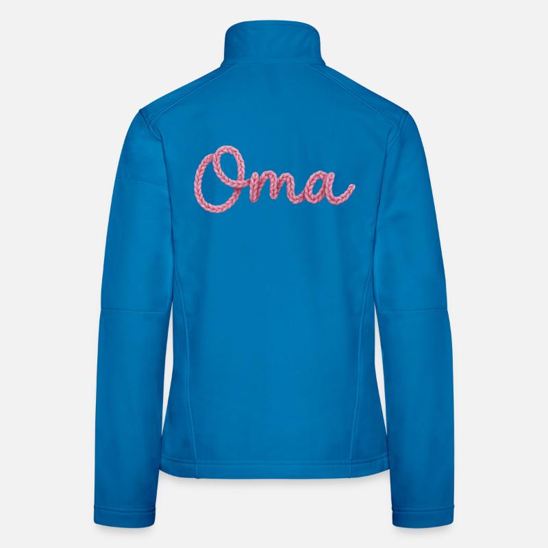 Oma Strickdesign  Frauen Softshelljacke