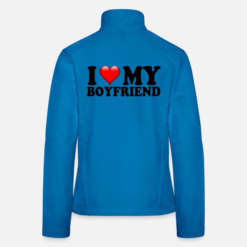 J’adore le cadeau mignon de la relation de mon copain Veste en tissu softshell Femme