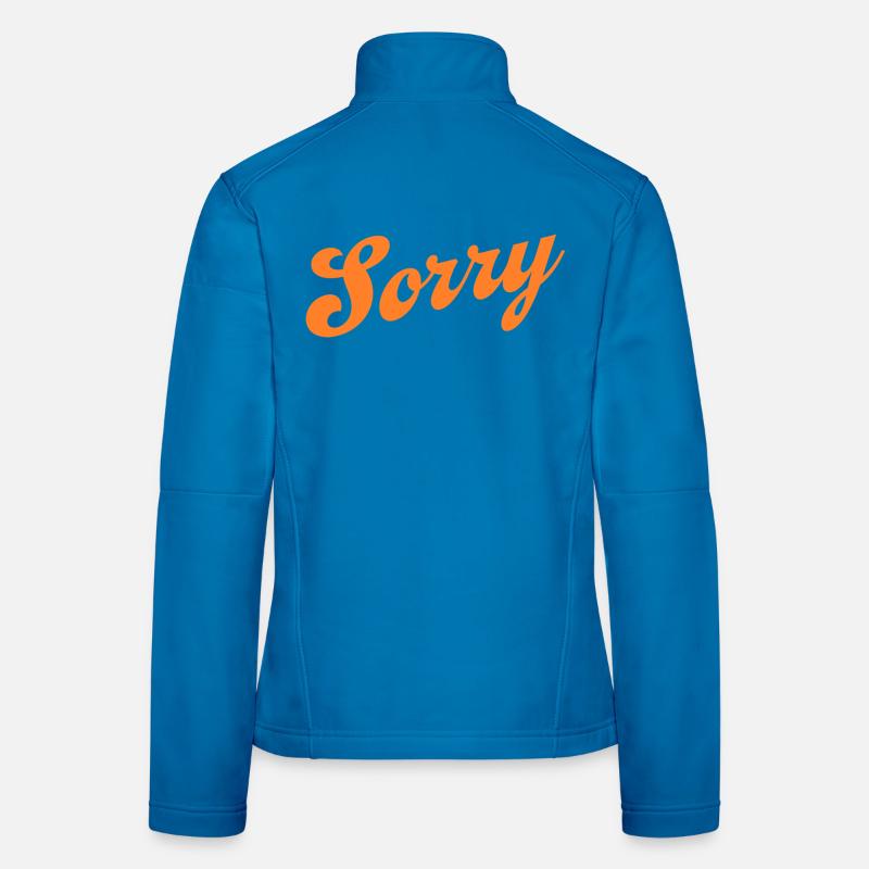 Sorry – Minimalist statement Women's Softshell Jacket